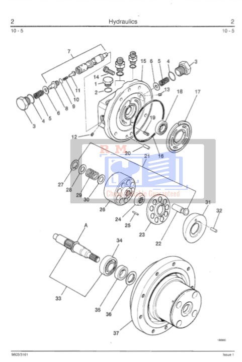 801 excavator repair manual
