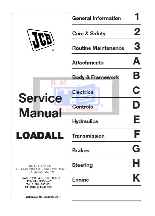 JCB 504B, JCB 526 Loadall Service Repair Manual - Image 2