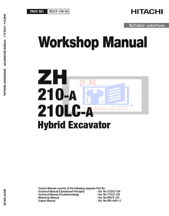 Hitachi ZH210-A Workshop manual