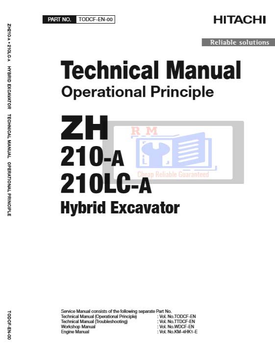 Hitachi ZH210-A, Hitachi ZH210LC-A Excavator Manuals Collection - Image 2