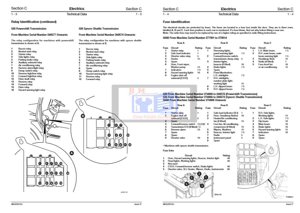 JCB 504B, JCB 526 Loadall Service Repair Manual - Image 4