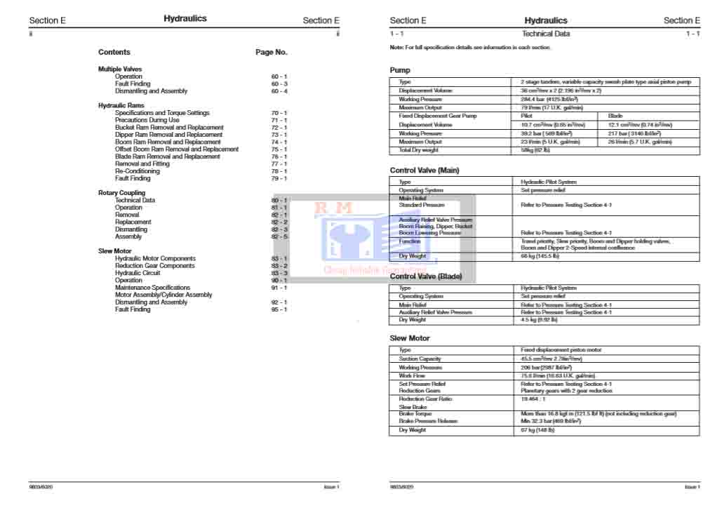 JCB JS70 Excavator Service Repair Manual - Image 3