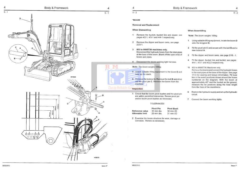 JCB 802.7, JCB 803, JCB 804 Mini Excavator Service Repair Manual - Image 3