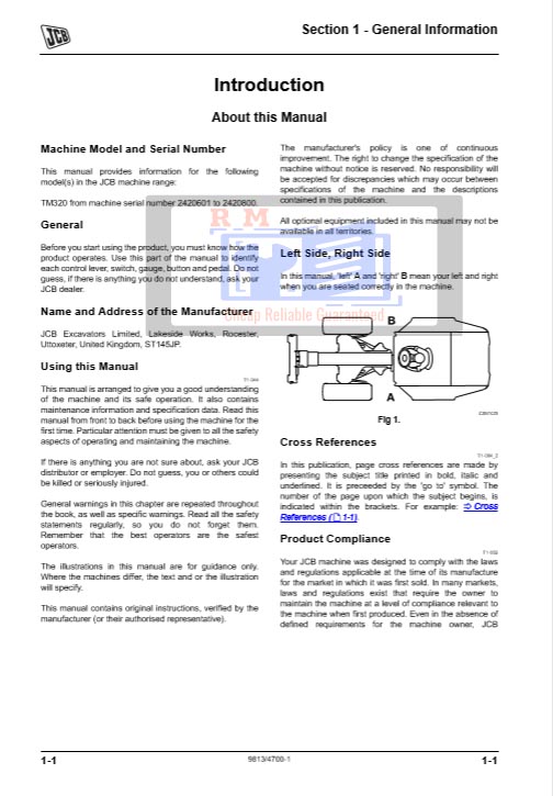 JCB TM320 pdf