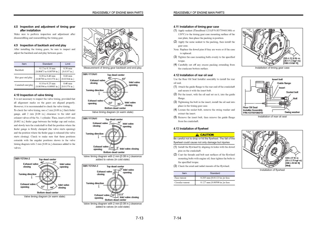 Mitsubishi S6R Engine workshop manual