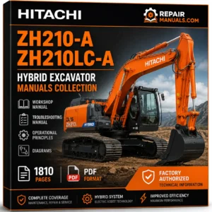 Hitachi ZH210-A ZH210LC-A Hybrid Excavator Workshop Service Repair Manuals Collection PDF Download