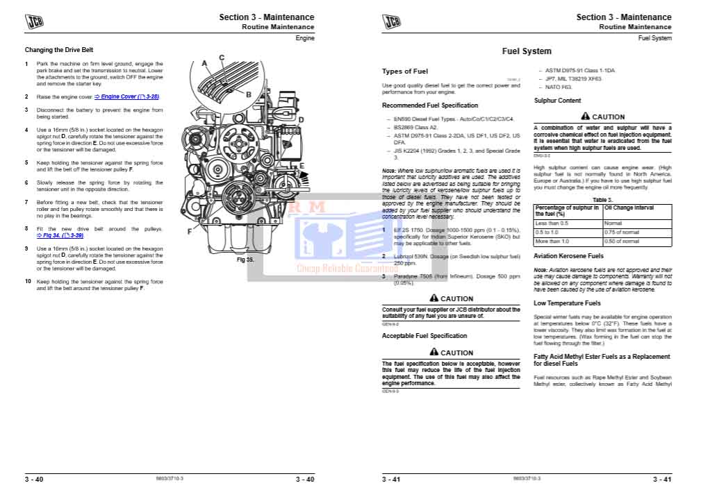 JCB 526, JCB 526S, JCB 528-70, JCB 528S Loadall Service Repair Manual - Image 4