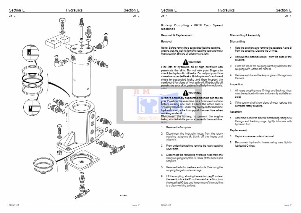 JCB 8013, JCB 8015, JCB 8017, JCB 8018 Mini Excavators Service Repair Manual - Image 2