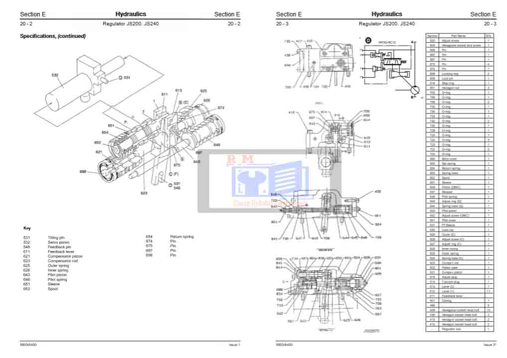 jcb JS220 service manual