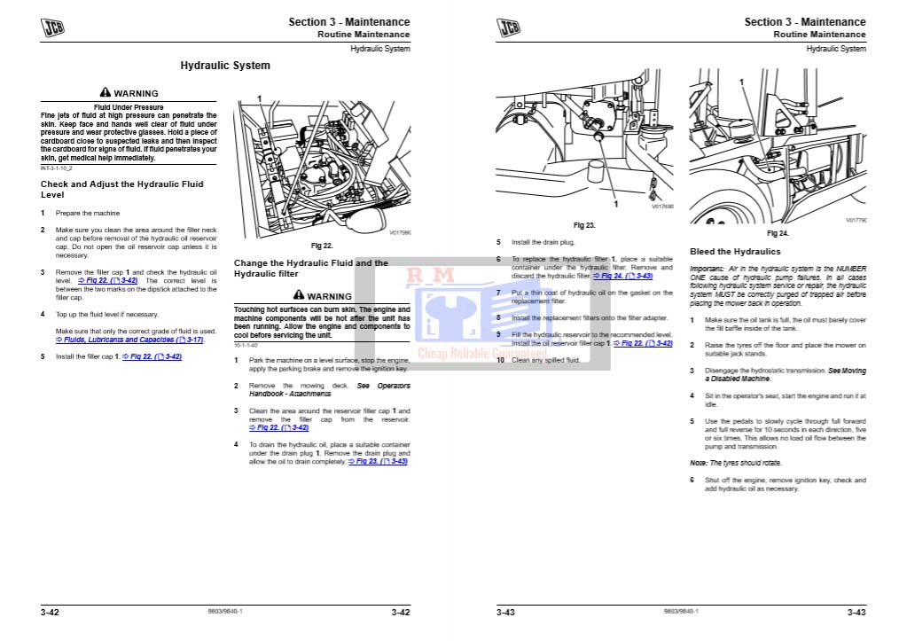 JCB Ground Care FM25 Service Repair Manual - Image 5