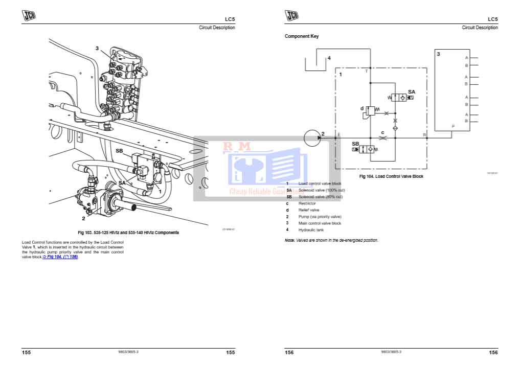 JCB LCS, LC1, LC4, LC2, LC3, LC5, MC05, MC06 Load Control Supplement Service Repair Manual - Image 4