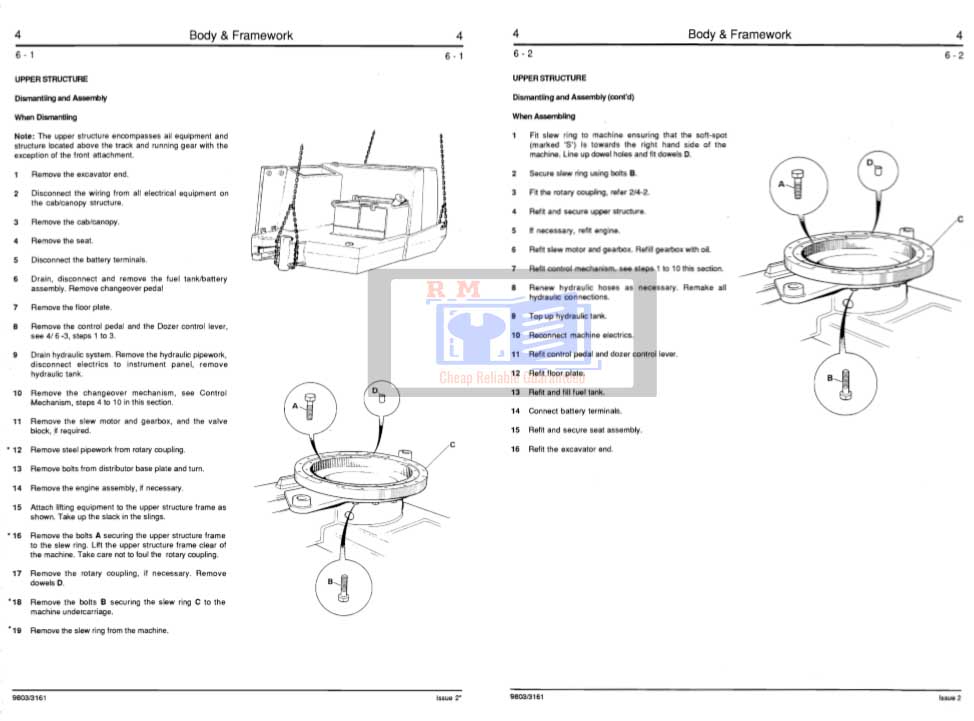 JCB 801 Mini Excavator Service Repair Manual - Image 3