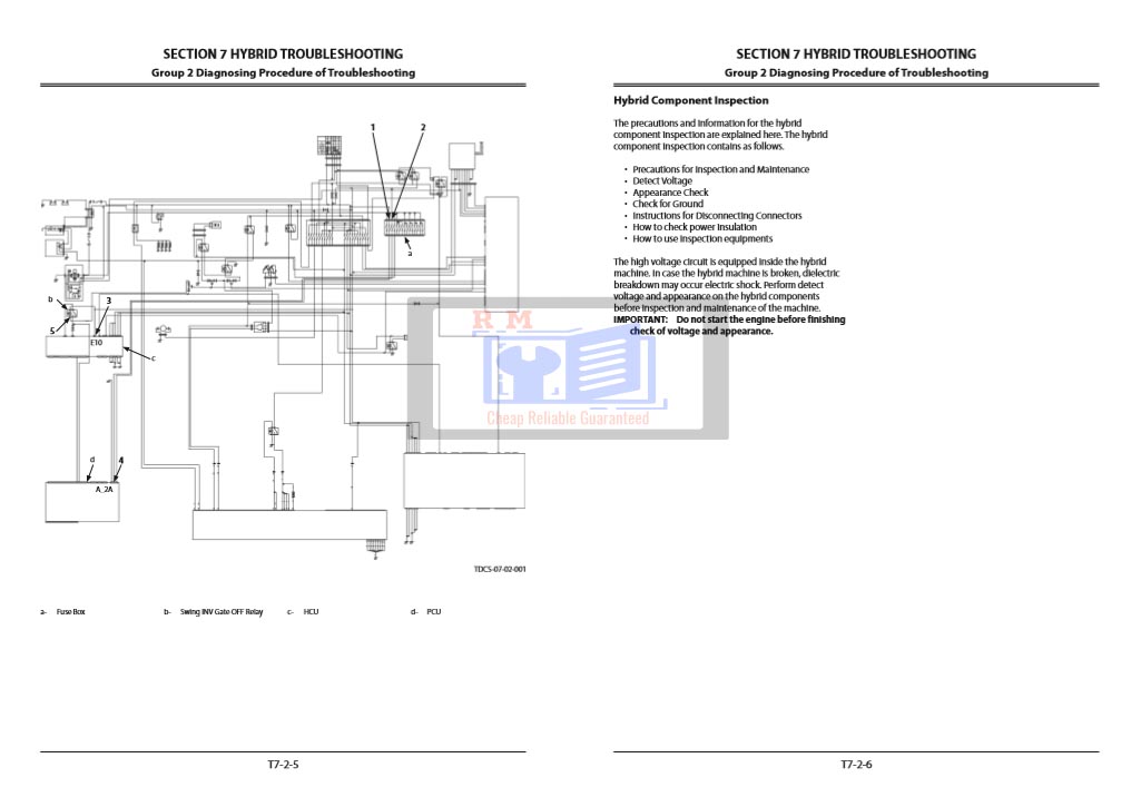 Hitachi ZH210LC-5B Hybrid Excavator Technical Troubleshooting Manual - Image 5