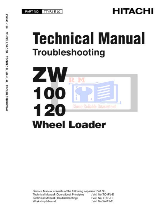 Hitachi ZW 100 Wheel Loader Technical Troubleshooting Manual - Image 2