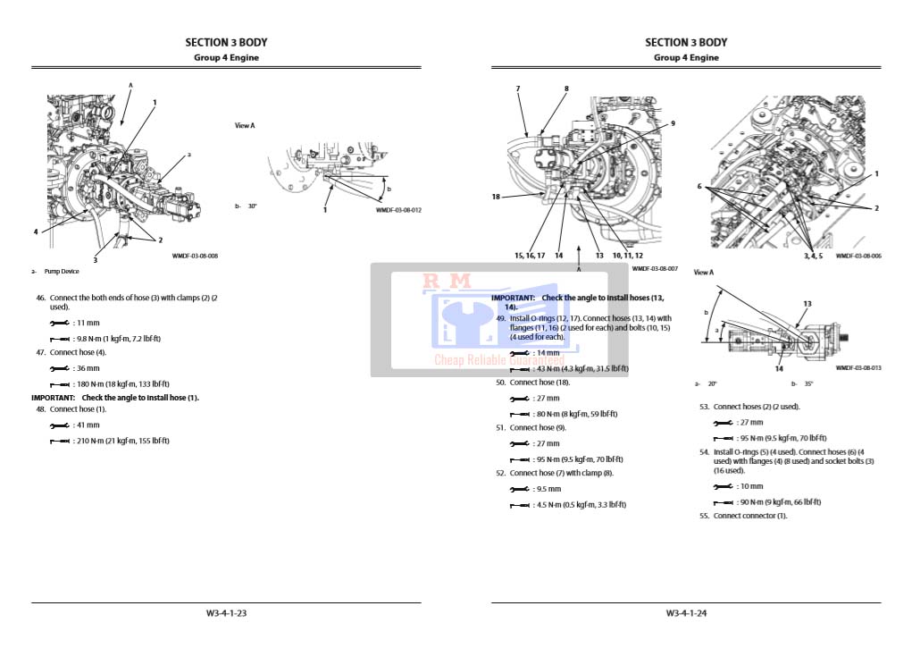 Hitachi ZW 140-5B Wheel Loader Workshop Manual and Diagrams - Image 3