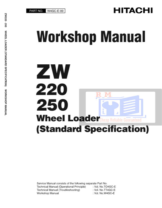 Hitachi ZW220, Hitachi ZW250 Wheel Loaders Workshop Manual - Image 2