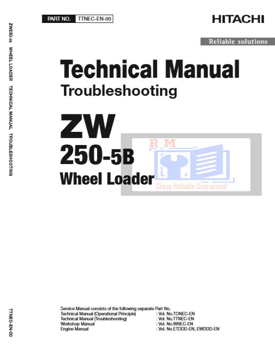 Hitachi ZW250-5B Wheel Loader Technical Manuals - Image 2