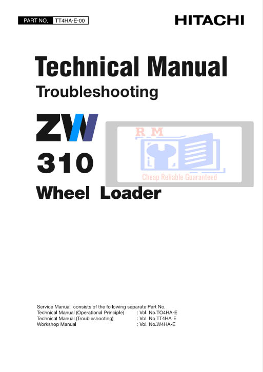 Hitachi ZW310 Wheel Loader Technical Manuals and Diagrams - Image 2