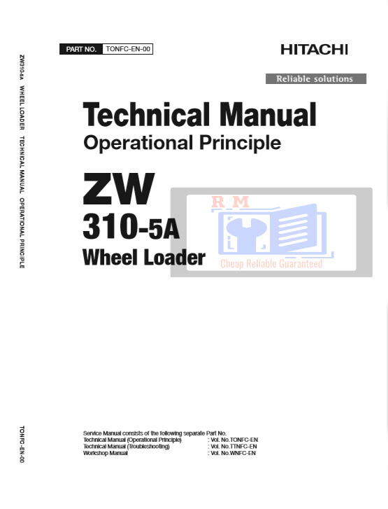 Hitachi ZW310-5A Wheel Loader Technical Manuals and Diagrams - Image 2