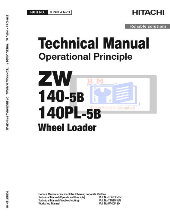 Hitachi ZW 140-5B, Hitachi ZW 140PL-5B Wheel Loader Technical Manual Operational Principles - Image 2