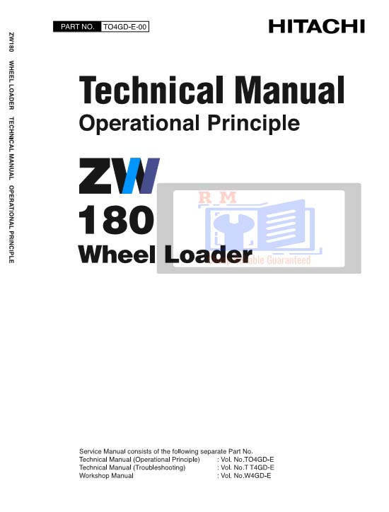 Hitachi ZW180 Wheel Loader Technical Manuals - Image 3