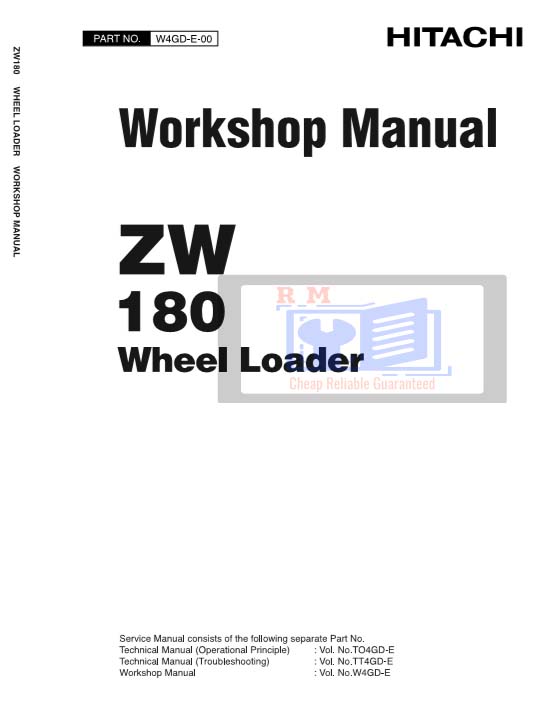 Hitachi ZW180 Wheel Loader Workshop Manual - Image 2
