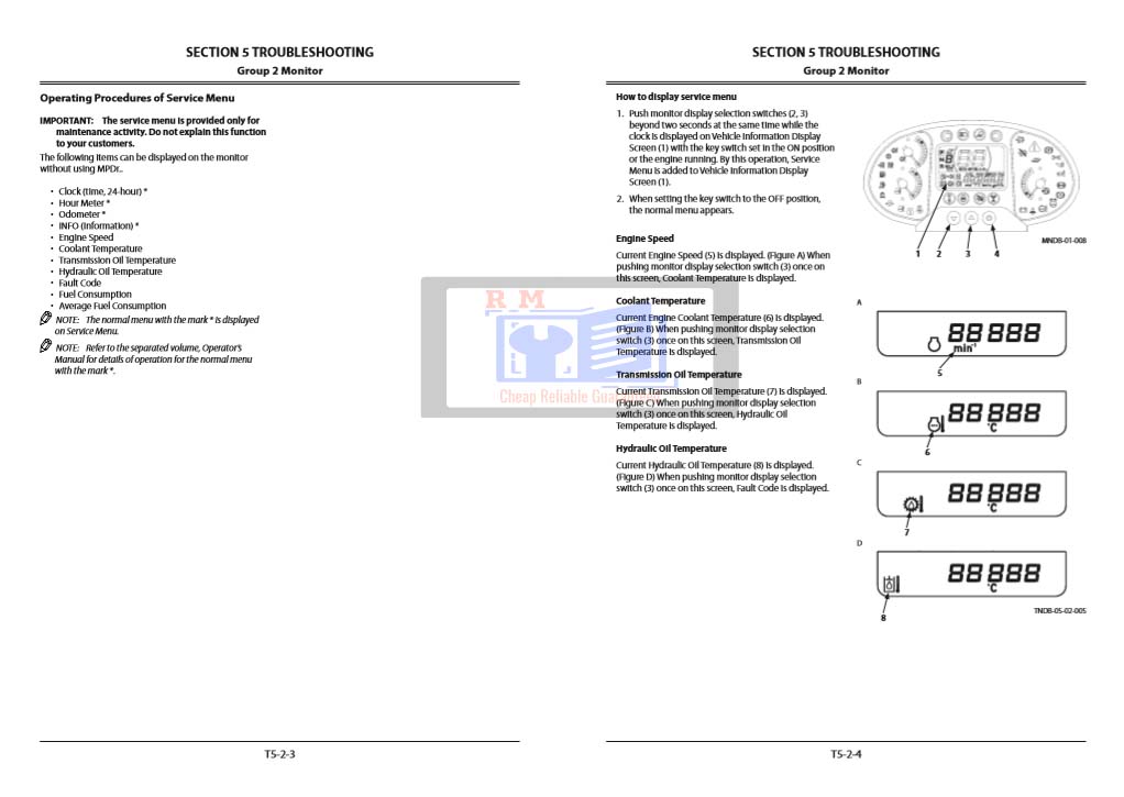 Hitachi ZW 180-5A Wheel Loader Technical Troubleshooting Manual - Image 4