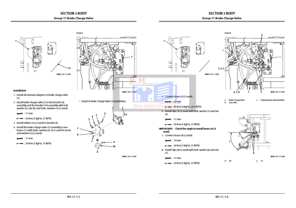 Hitachi ZW220-5A Wheel Loader Workshop Manual and Diagrams - Image 4