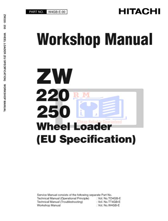 Hitachi ZW220, Hitachi ZW250 Wheel Loader Workshop Manual - Image 2