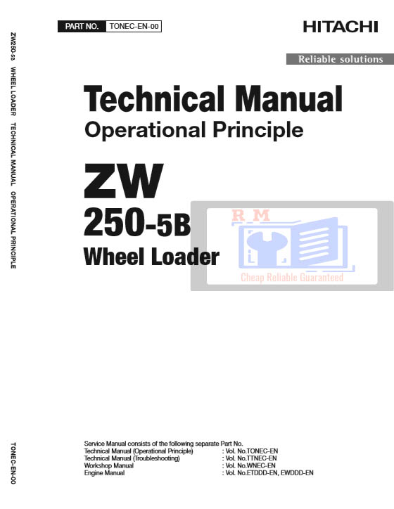 Hitachi ZW250-5B Wheel Loader Technical Manuals - Image 3