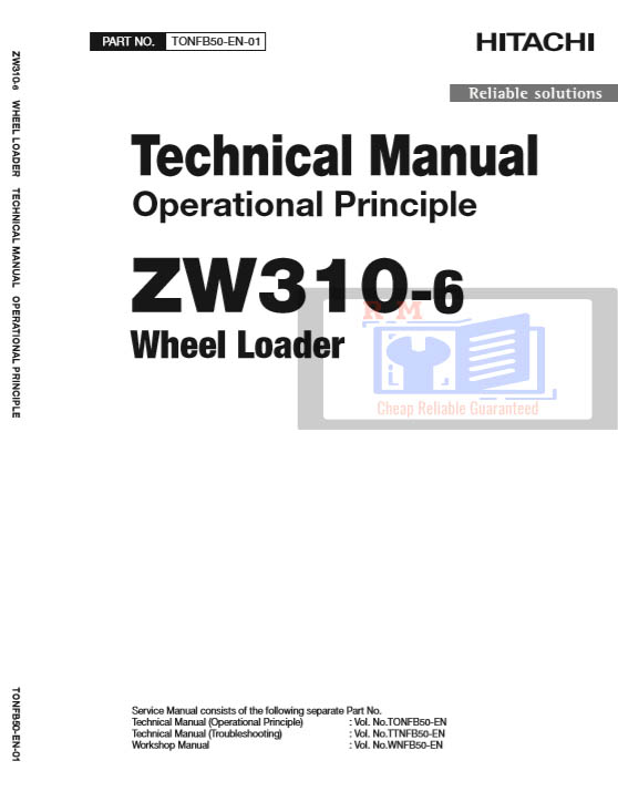 Hitachi ZW310-6 Wheel Loader Technical Manuals - Image 2