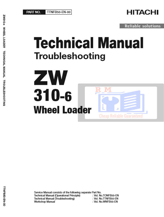 Hitachi ZW310-6 Wheel Loader Technical Manuals - Image 3