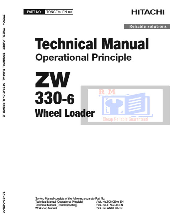 Hitachi ZW330-6 Wheel Loader Technical Manuals - Image 3