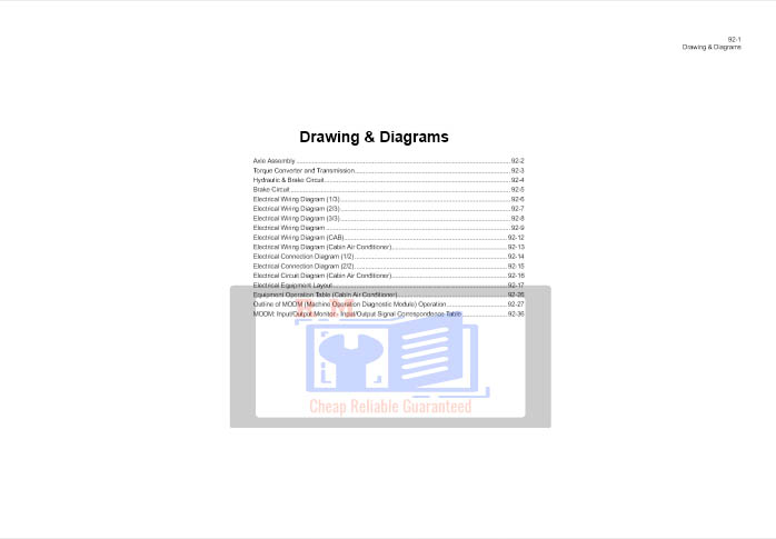 Hitachi ZW330 Wheel Loader Technical Manuals - Image 4