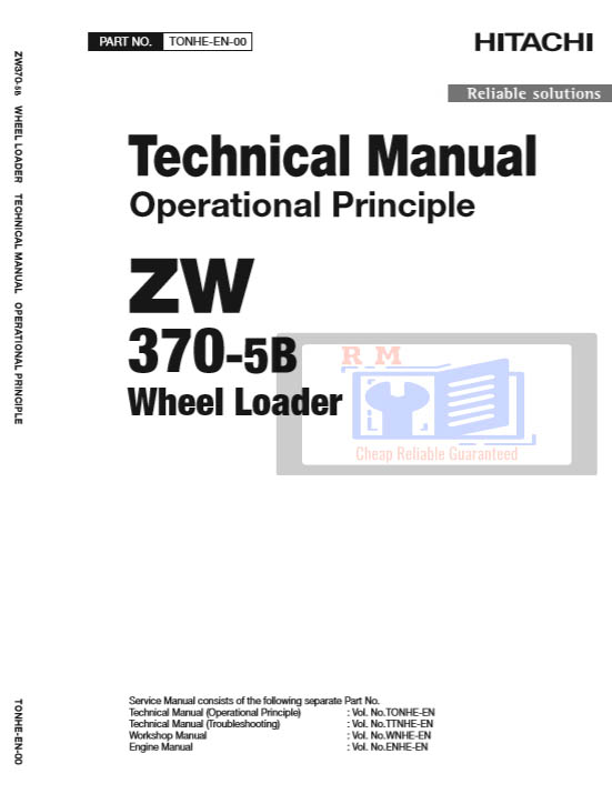Hitachi ZW370-5B Wheel Loader Technical Manuals - Image 4