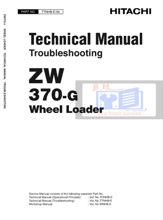 Hitachi ZW370-G Wheel Loader Technical Manuals - Image 2