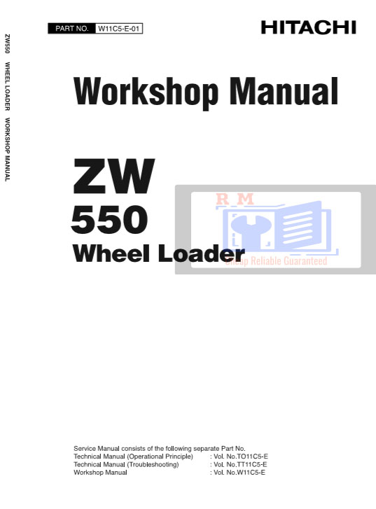 Hitachi ZW550 Wheel Loader Workshop Manual - Image 2