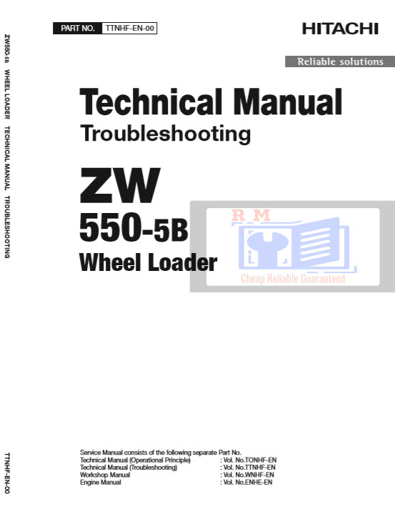 Hitachi ZW550-5G Wheel Loader Technical Manuals - Image 2