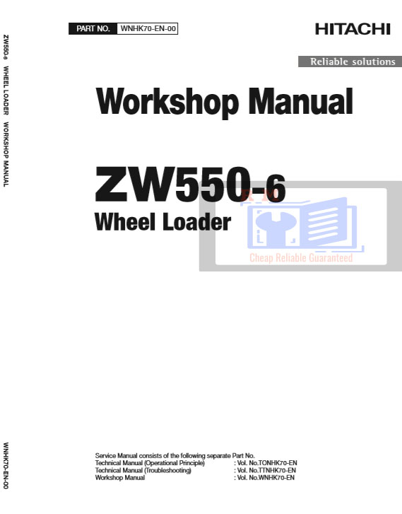 Hitachi ZW550-6 Wheel Loader Workshop Manual and Diagrams - Image 2