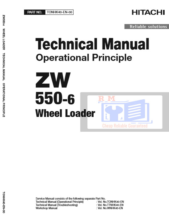 Hitachi ZW550-6 Wheel Loader Technical Manuals - Image 3