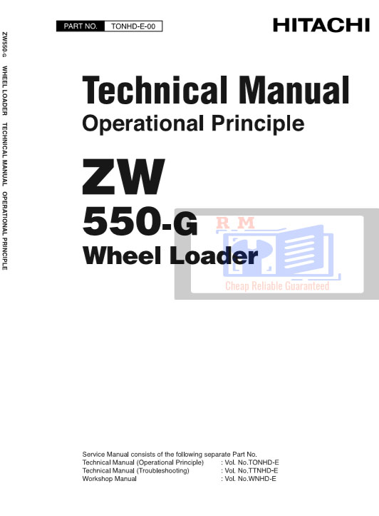 Hitachi ZW550-G Wheel Loader Technical Manuals - Image 3