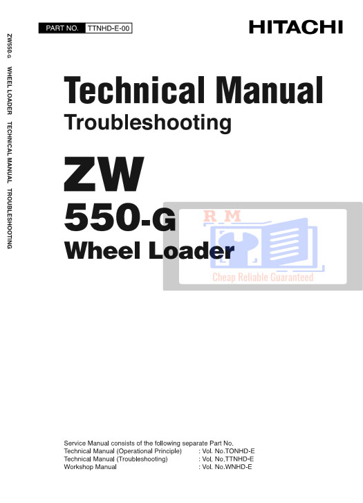 Hitachi ZW550-G Wheel Loader Technical Manuals - Image 2