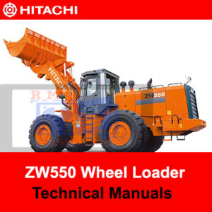 Hitachi ZW550 Wheel Loader technical manuals, providing essential information for operation and maintenance