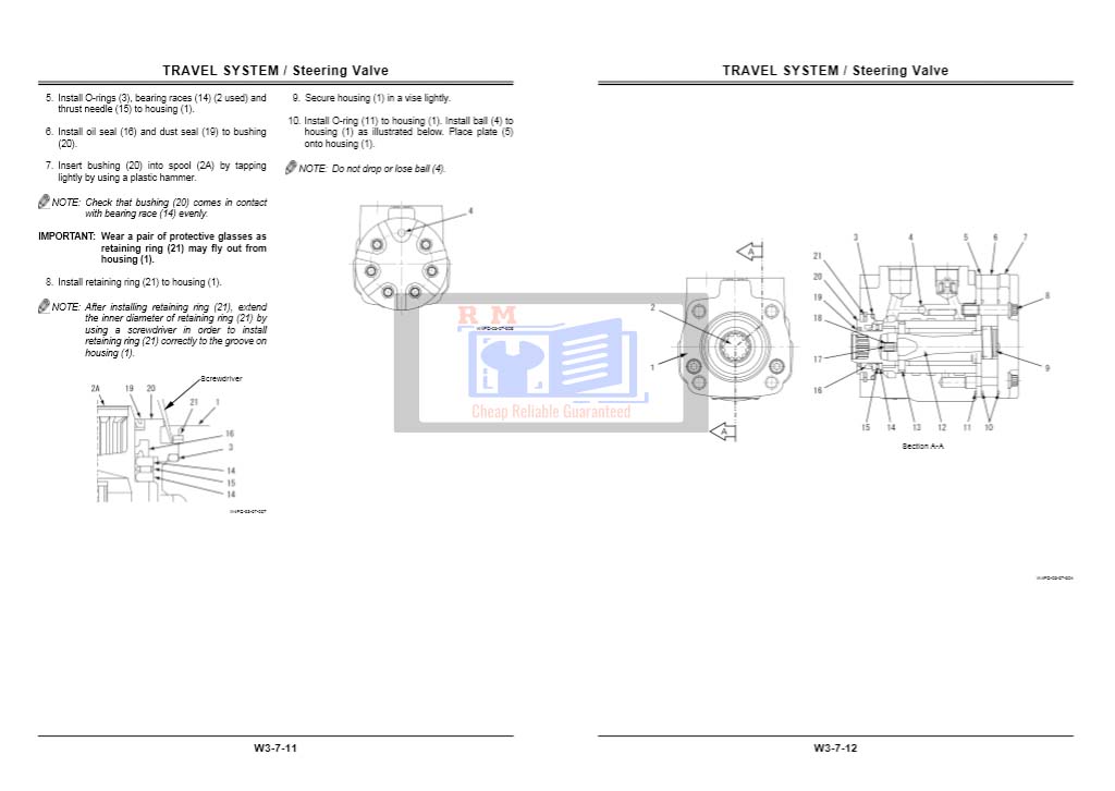 Hitachi ZW 65, Hitachi ZW 75, Hitachi ZW 95 Wheel Loader Workshop Manual and Diagrams - Image 5