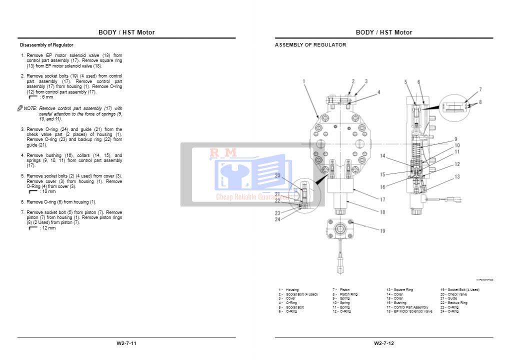 Hitachi ZW 80, Hitachi ZW 90 Wheel Loader Workshop Manual and Diagrams - Image 5