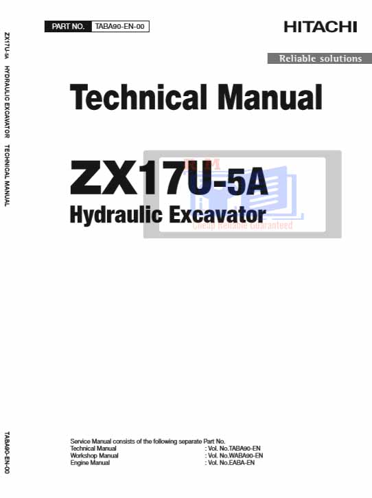 Hitachi ZX17U-5A Excavator Technical Manual - Image 2