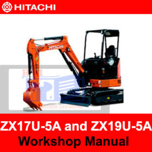 Hitachi ZX17U-5A and ZX19U-5A Excavator Workshop Manual, featuring essential maintenance and repair information