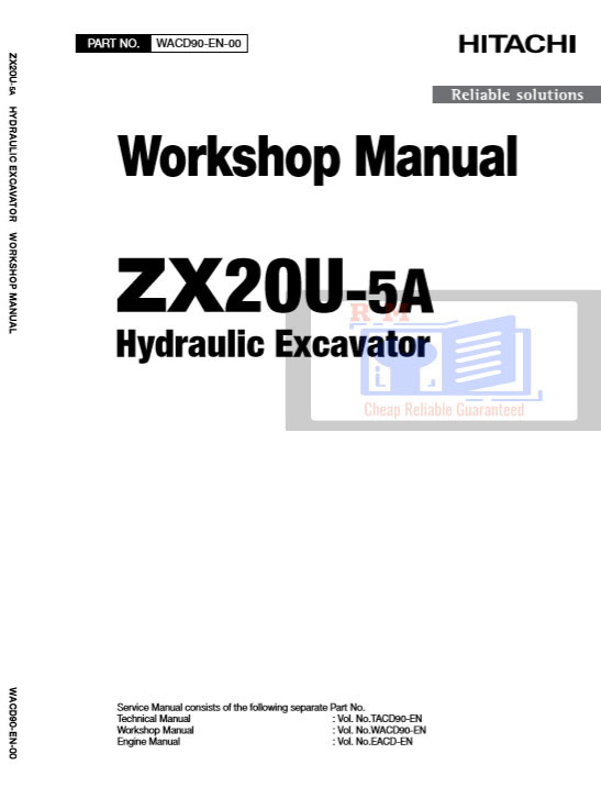 Hitachi ZX20U-5A Excavator Workshop Manual and Diagrams - Image 2