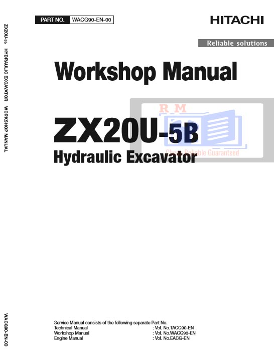 Hitachi ZX20U-5B Excavator Workshop Manual - Image 2