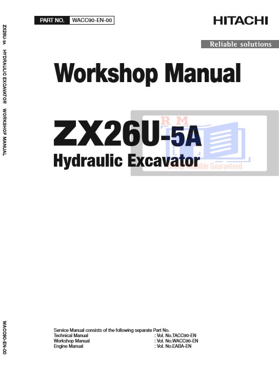 Hitachi ZX26U-5A Excavator Workshop Manual and Diagrams - Image 2